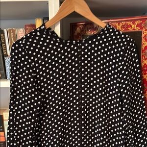 Zara Black and White Long Sleeve Sundress